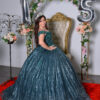 Vestido de XV Verde Esmeralda colección 1 – Una Elegancia Radiante para Tu Gran Noche