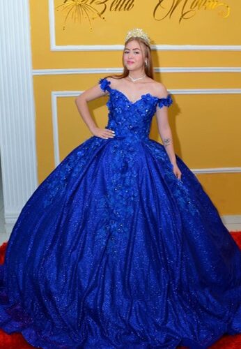 Vestido de XV Azul Eléctrico con Chispitas – Puro Glamour y Magia