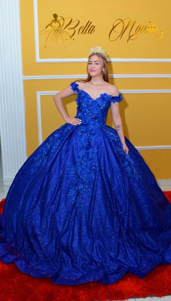 Vestido de XV Azul Eléctrico con Chispitas – Puro Glamour y Magia