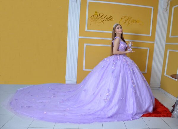 Vestido de XV Lila Coleccion 2