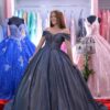 Vestido de XV Priscila Azul Noche Petrolizado – La Elegancia Total para una Noche Única