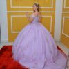 Vestido de XV Lila en 3D