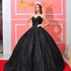 Vestido de XV Black Straple Chispita – Glamour y Elegancia para una Noche Inolvidable