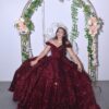 Vestido de XV Concha de Vino Lentejula