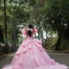 Vestido de XV Pink de cola