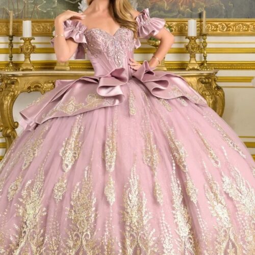 Vestido de XV lila lavanda 2026