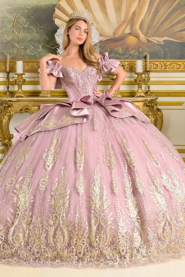 Vestido de XV lila lavanda 2026