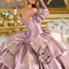 Vestido de XV lila lavanda 2026