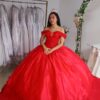 Vestido de XV Rojo 3D